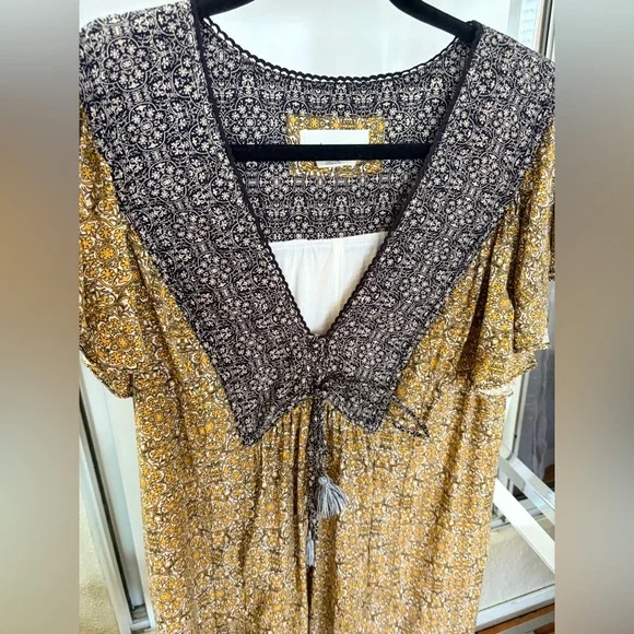 Anthropologie Astrid Floral Tunic Dress Size medium - Picture 9 of 9